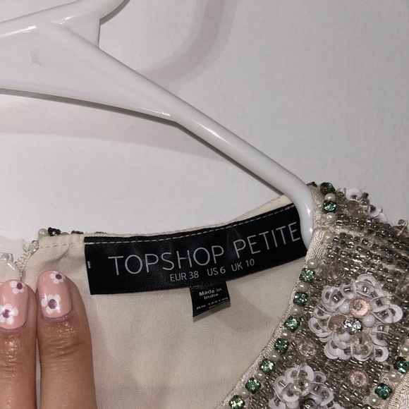 Topshop Metallic Holiday Dress - Picture 3 of 3